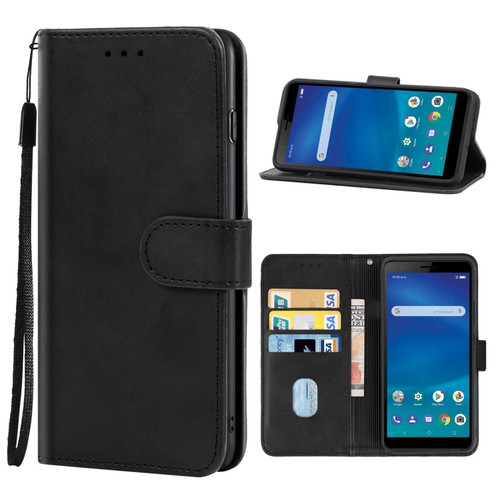 Leather Phone Case ZTE Blade L210 - Black