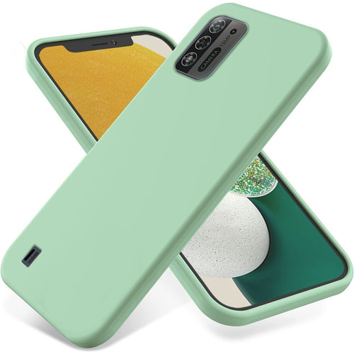ZTE Blade A52 Lite Pure Color Liquid Silicone Shockproof Phone Case - Green