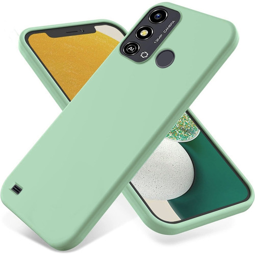 ZTE Blade A53 Pure Color Liquid Silicone Shockproof Phone Case - Green