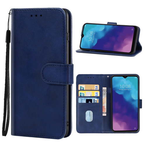 ZTE Blade V30 Vita Leather Phone Case - Blue