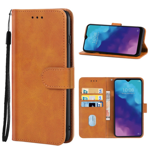 ZTE Blade V30 Vita Leather Phone Case - Brown