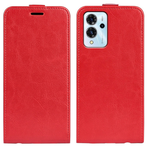 ZTE Blade V40 Pro R64 Texture Vertical Flip Leather Phone Case - Red