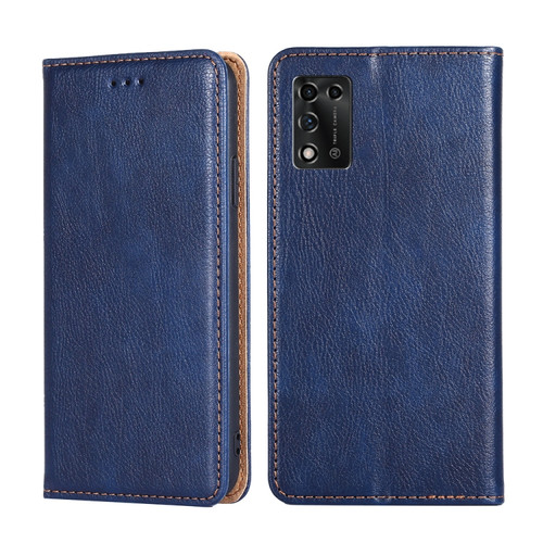 ZTE Libero 5G III Gloss Oil Solid Color Magnetic Leather Phone Case - Blue