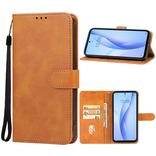 ZTE Libero 5G III Leather Phone Case - Brown