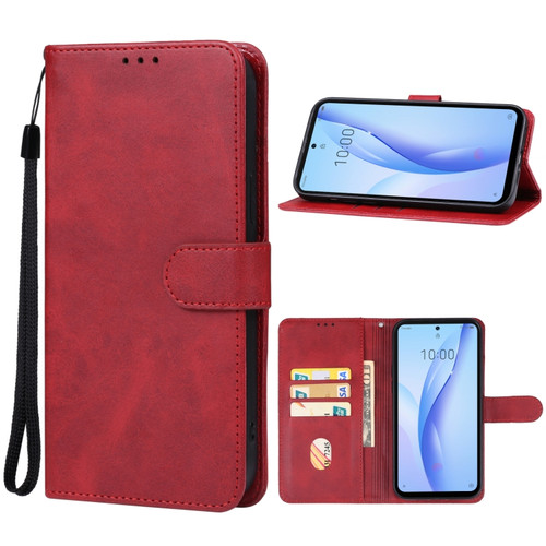 ZTE Libero 5G III Leather Phone Case - Red