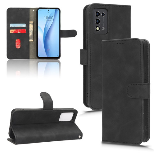 ZTE Libero 5G III Skin Feel Magnetic Flip Leather Phone Case - Black