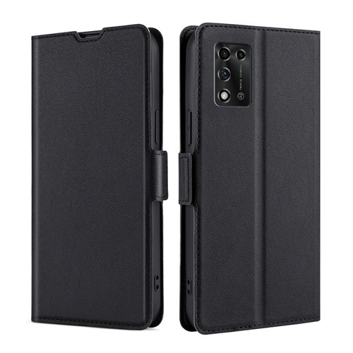 ZTE Libero 5G III Ultra-thin Voltage Side Buckle Horizontal Flip Leather Phone Case - Black