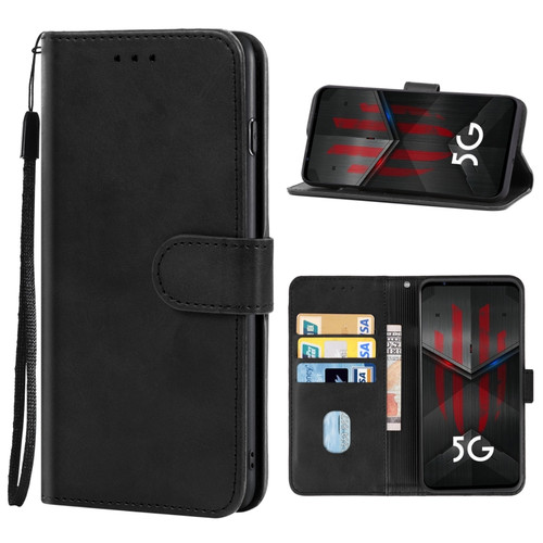 ZTE nubia Red Magic 5S Leather Phone Case - Black