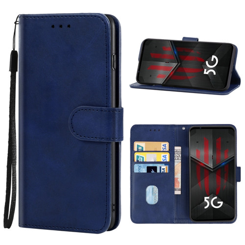 ZTE nubia Red Magic 5S Leather Phone Case - Blue