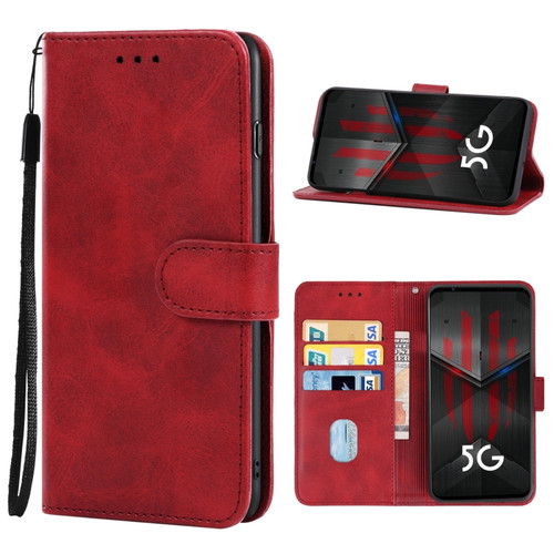 ZTE nubia Red Magic 5S Leather Phone Case - Red