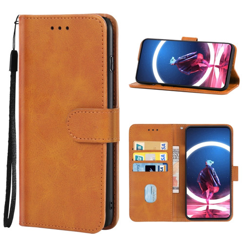 ZTE Nubia Red Magic 7S Pro Leather Phone Case - Brown
