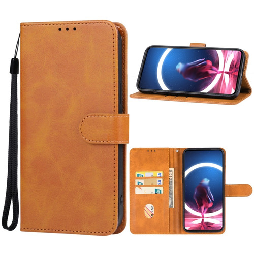 ZTE nubia Red Magic 8 Pro Leather Phone Case - Brown