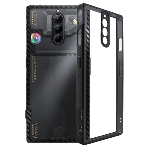 ZTE nubia Red Magic 8 Pro/8 Pro+/8S Pro Frosted TPU + Transparent PC Phone Case - Black