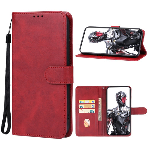 ZTE nubia Red Magic 8 Pro+ Leather Phone Case - Red