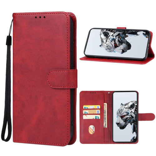 ZTE nubia Red Magic 8S Pro Leather Phone Case - Red