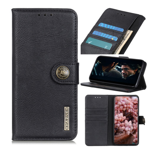 Alcatel 1B 2020 /Alcatel 1A 2020 Cowhide Texture PU + TPU Horizontal Flip Leather Case with Holder & Card Slots & Wallet - Black