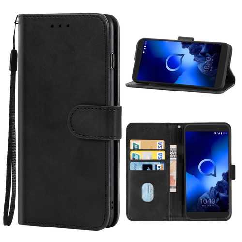 Leather Phone Case Alcatel 1x - 2019 - Black