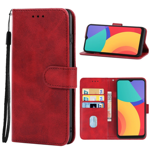 Leather Phone Case Alcatel 1L - 2021 - Red