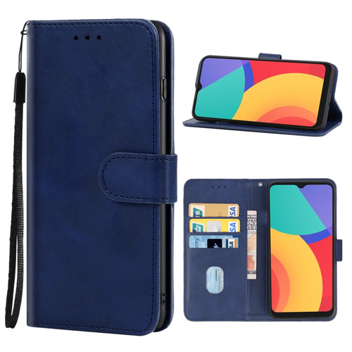 Leather Phone Case Alcatel 1L - 2021 - Blue