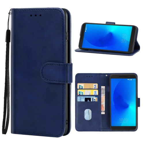 Leather Phone Case Alcatel 3 2018 - Blue