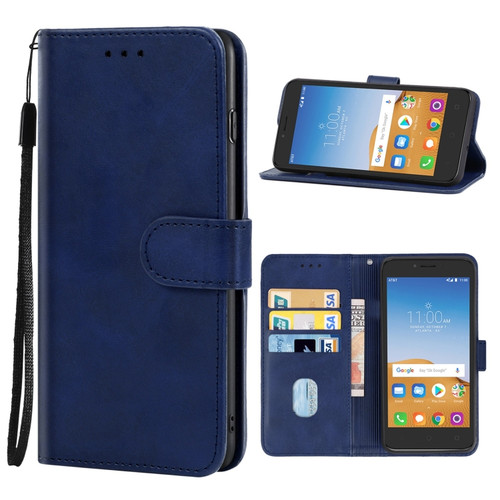 Leather Phone Case Alcatel Tetra - Blue