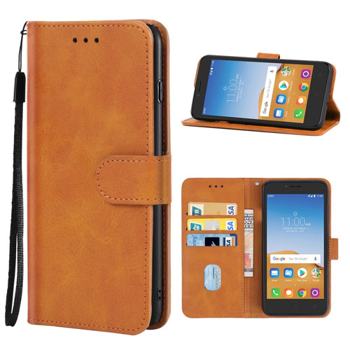 Leather Phone Case Alcatel Tetra - Brown