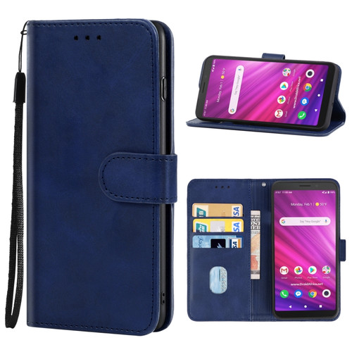 Alcatel Axel - 5004R / Lumos - DALN5023 Leather Phone Case - Blue