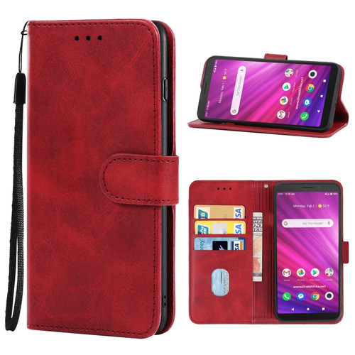 Alcatel Axel - 5004R / Lumos - DALN5023 Leather Phone Case - Red