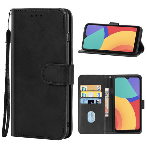 Alcatel 1L Pro 2021 Leather Phone Case - Black