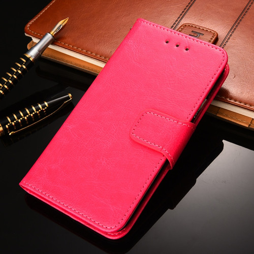 Alcatel 1S 2021 / 3L 2021 Crystal Texture Leather Phone Case - Rose Red