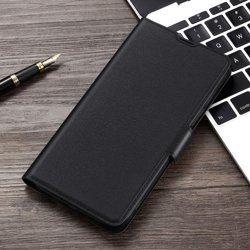 Alcatel 3X 2020 Ultra-thin Voltage Side Buckle PU + TPU Leather Phone Case - Black