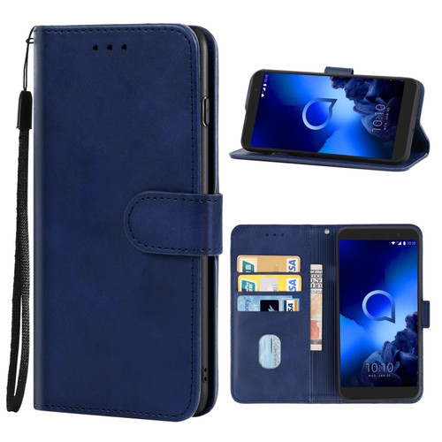 Leather Phone Case Alcatel 1x - 2019 - Blue