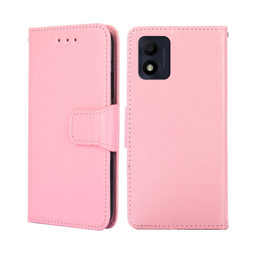 Alcatel 1B 2022 Crystal Texture Leather Phone Case - Pink