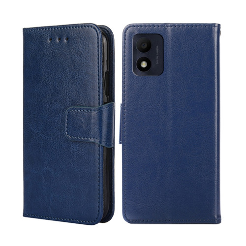 Alcatel 1B 2022 Crystal Texture Leather Phone Case - Royal Blue