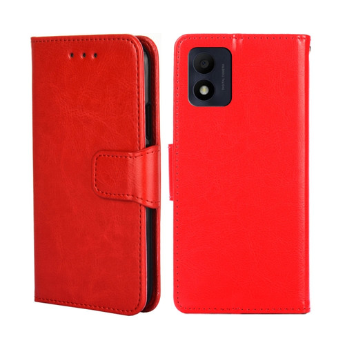 Alcatel 1B 2022 Crystal Texture Leather Phone Case - Red
