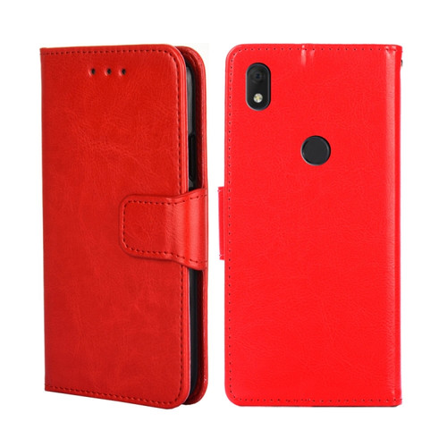 Alcatel Axel / Lumos Crystal Texture Leather Phone Case - Red