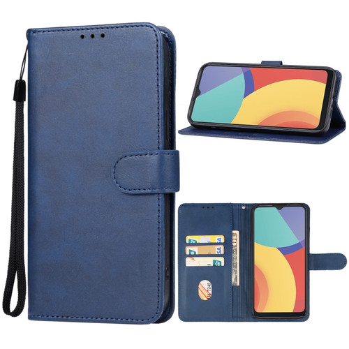 alcatel 1V 2021 Leather Phone Case - Blue