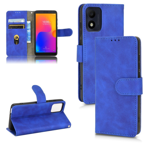 Alcatel 1B 2022 Skin Feel Magnetic Flip Leather Phone Case - Blue