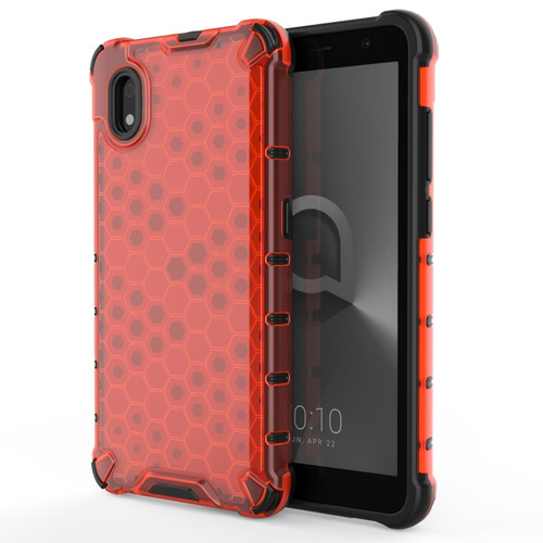 Alcatel 1B - 2020 Shockproof Honeycomb PC + TPU Case - Red