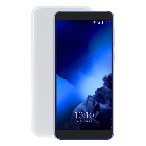 TPU Phone Case Alcatel 1X 2019 - With Fingerprints - Transparent White