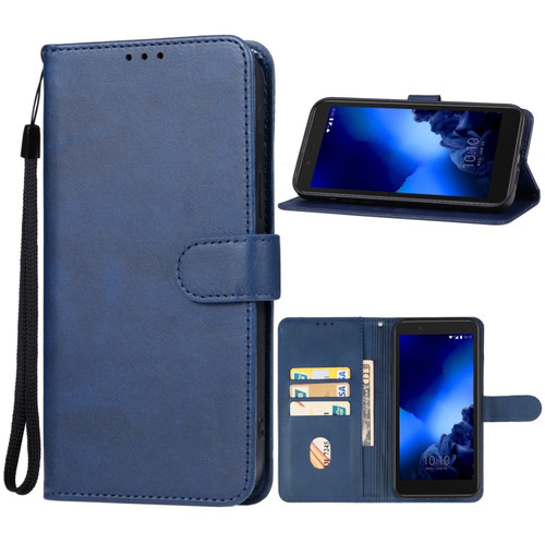 Alcatel 1C 2019 Leather Phone Case - Blue