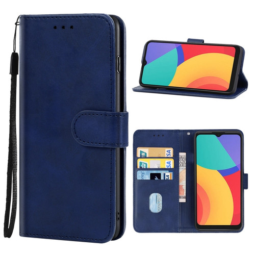 Leather Phone Case Alcatel 3L 2021 / 1S 2021 / Vodafone Smart V12 - Blue