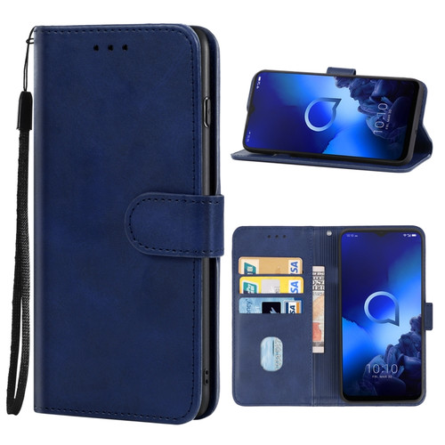 Leather Phone Case Alcatel 3x 2019 - Blue