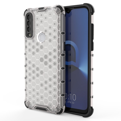 Alcatel 1S - 2020 Shockproof Honeycomb PC + TPU Case - White