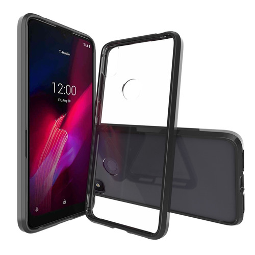 T-mobile Revvl 4 Scratchproof TPU + Acrylic Protective Case - Black