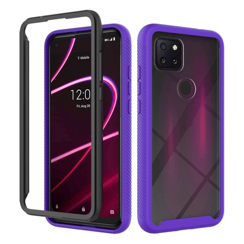 T-Mobile REVVL 5G Starry Sky Solid Color Series Shockproof PC + TPU Protective Case - Purple