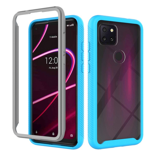 T-Mobile REVVL 5G Starry Sky Solid Color Series Shockproof PC + TPU Protective Case - Baby Blue