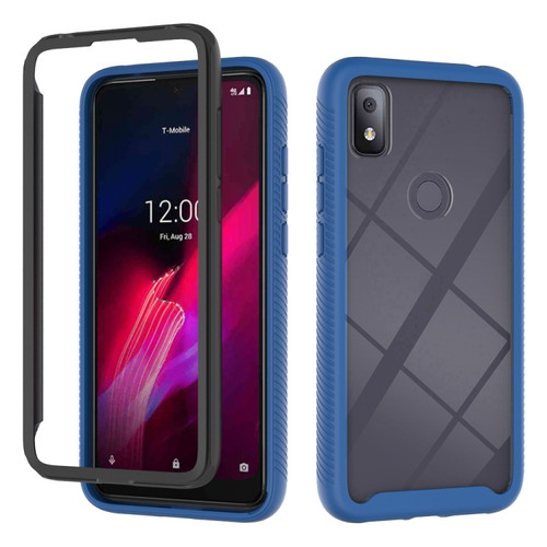 T-Mobile REVVL 4 Starry Sky Solid Color Series Shockproof PC + TPU Protective Case - Royal Blue