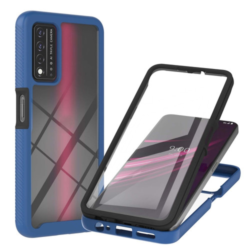 T-Mobile REVVL V+ 5G Starry Sky Solid Color Series Shockproof PC + TPU Protective Case with PET Film - Royal Blue