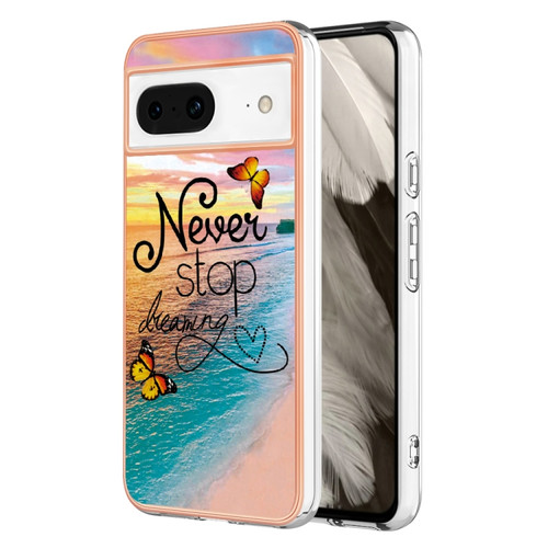 Google Pixel 8 Electroplating IMD TPU Phone Case - Dream Butterfly